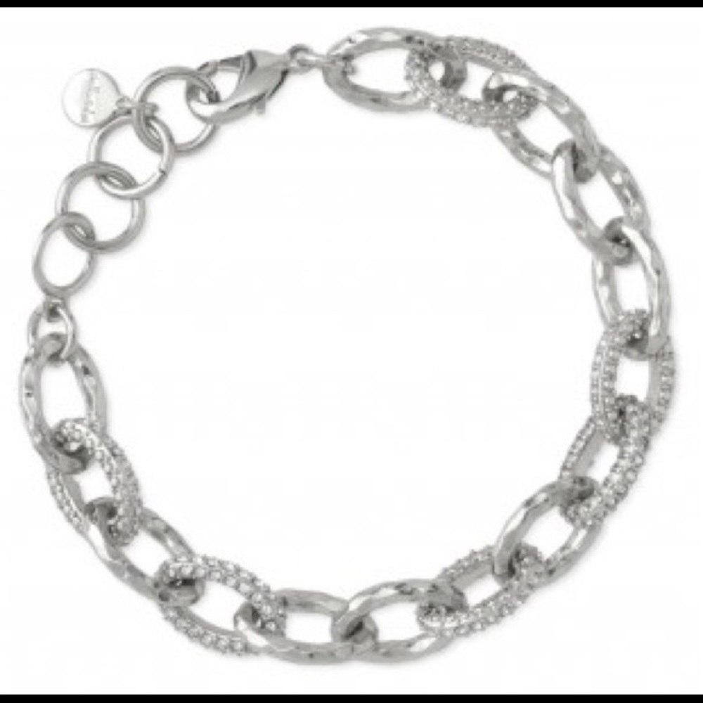 Stella & Dot Christina Link Bracelet Silver